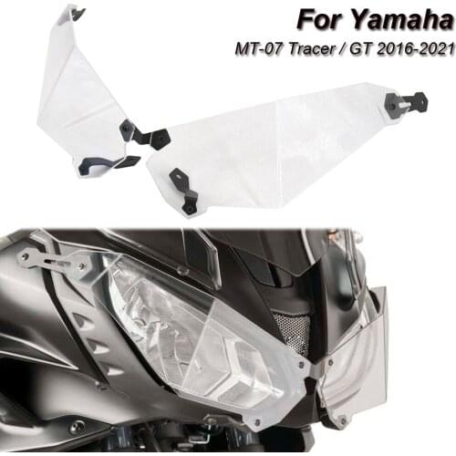 Motorcycle Headlamp Protectors Headlight Guard Protector Cover For Yamaha MT07 Tracer/GT 2016-2021 2020 2019 2018 2017