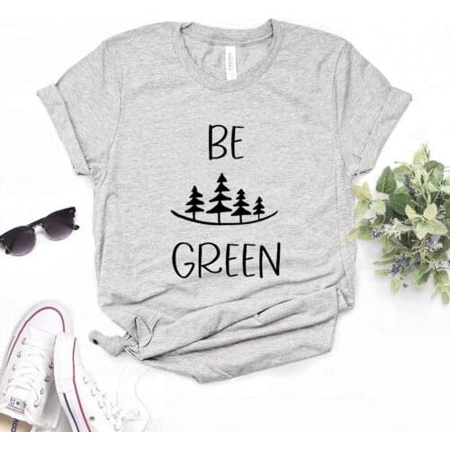 Be green camping Print Women Tshirts Cotton Casual Funny t Shirt For Lady Yong Girl Top Tee Hipster 6 Color NA-846