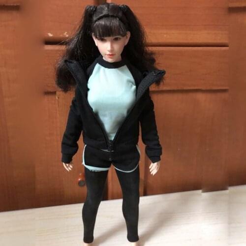 1/6 Female Clothes Joa-040 Yoga Clothing Fitness Wear Hoodie Sweatshirt Sweatpants Suit Accessory Model for 12'' Action Figure