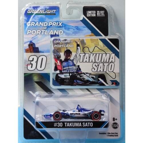 1/64 GreenLight #30 Takuma Sato 2020 Racing Indianapolis 500 CP Collection of die-cast alloy car models