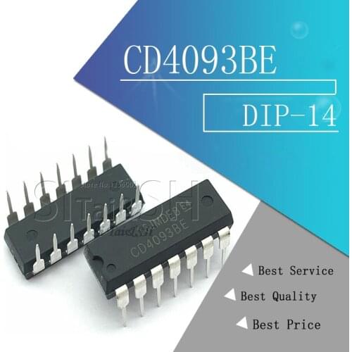 10PCS CD4093BE HCF4093BE DIP14 CD4093 DIP 4093 DIP-14 4093BE new and original IC