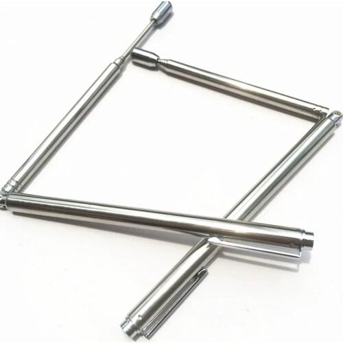 2pce/set Pure copper folding dragon feet measuring rod water pulse divination compass measuring wind water dragon pendulum