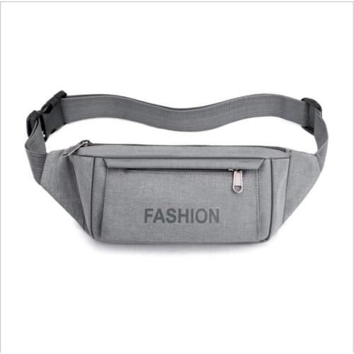 2021 New Fashion Men Casual Travel Waist Pack Zipped Outdoor Sports Shoulder Bag