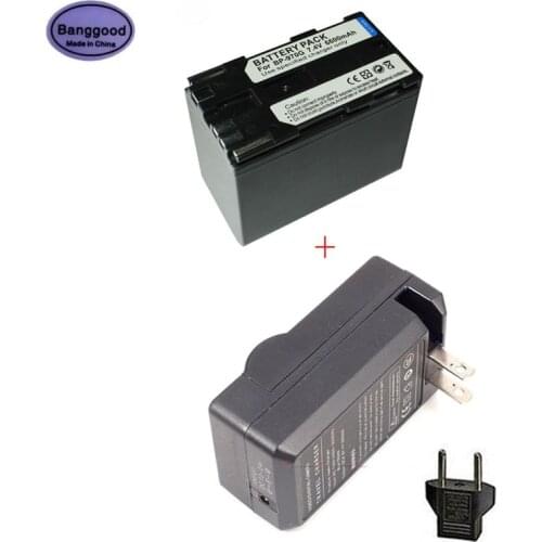 2PCS 7.4V 6600mAh BP-970G BP970G Camera Camcorder Battery for Canon BP950G BP975 EOS C100 Mark II C300 C300PL GL2 XF100 XF105