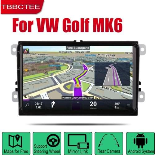 Android Car GPS Navi for Volkswagen VW Golf MK6 2008 2009 2010 2011 2012 2013 2014 player Navigation Mulitmedia system audio