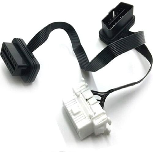 Automobile OBD diagnostic instrument Extension cable OBD2 1 / 2 connection line For Nissan
