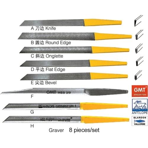 Free shipping 8pcs/lot engraving knife jewelry engraver tools engraver max gravers