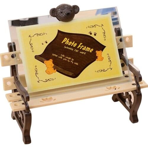 5 Inch Photo Frame Decorative For Home Decor Cartoon Cat Painting Frame Office Bathroom Home Decoration Accessories Modern