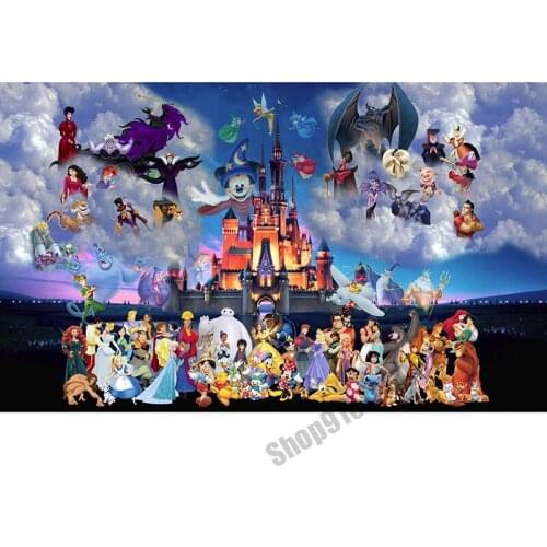 Disney DIY Diamond Painting Full Square Collection Cross Stitch Kits Diamond Embroidery Mosaic Picture Home Decoration