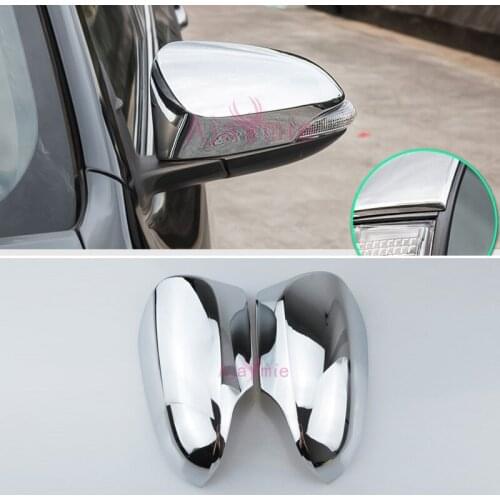 Door Mirror Cover Rear View Overlay Frame Panel Trims Chrome Car Styling 2017 2018 For Toyota C-HR C HR CHR Accessories