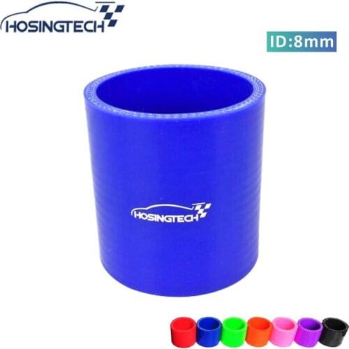 HOSINGTECH-high quality small diameter 8mm(0.315") blue silicone straight turbo hose