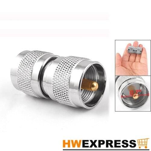 HWEXPRESS Hot UHF Male to Male M/M Coaxial Cable RF Connector Adapter