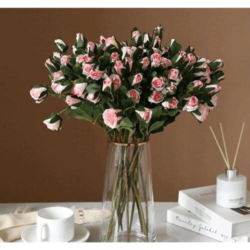 46cm Artificial Flowers retro roses DIY home living room decoration artificial flower wedding table flower decor 5 Colors