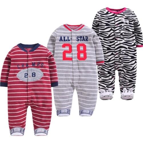Newborn Baby Rompers Autumn Winter Cartoon Girls Clothing Warm Colar Fleece Clothes Boys Foot Overalls Unisex Infant Jumpsuits