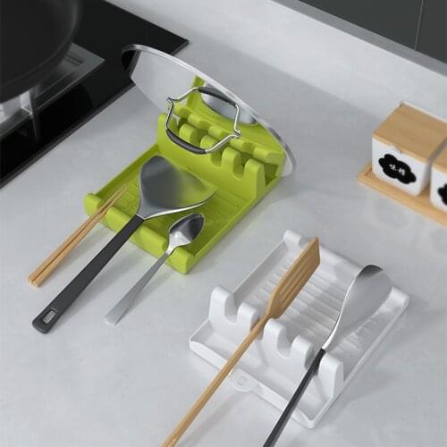Kitchen storage rack spatula rack holding spoon mat chopsticks lid storage household multifunctional plastic rack