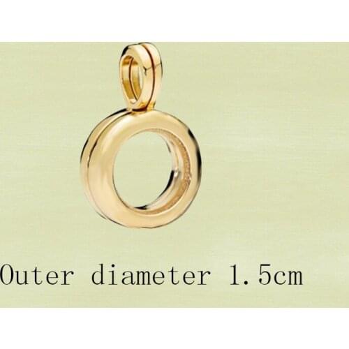 2021 High Quality New S925 Sterling Silver Original Niche 1:1 Golden Pendant Fashion Classic Simple Boutique Jewelry