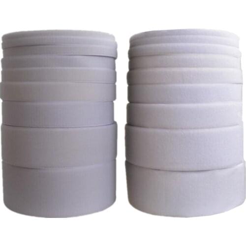 16mm-150mm width White Hook and Loop tape ( no glue ) / Roll - Sew On strips MST02