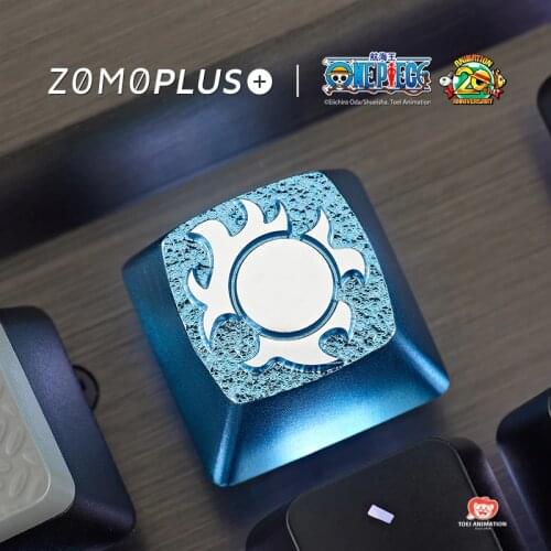 ZOMOPLUS ONE PIECE SERIE STRAW HAT CREW ALUMINUM ARTISAN KEYCAP MECHANICAL KEYBOARD KEYCAP