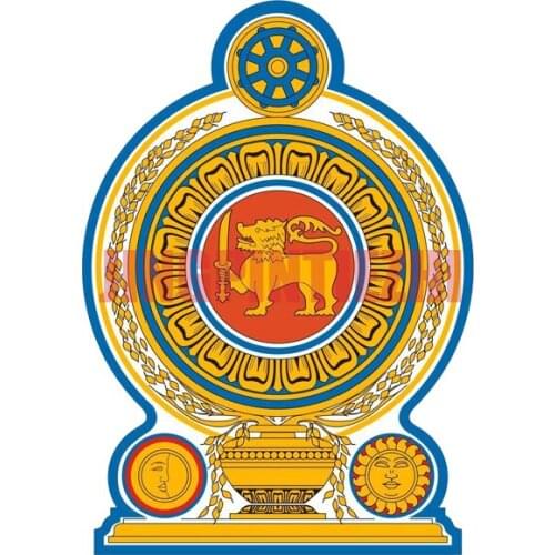 Car Stickers Vinyl Motorcycle Decal Car Window Body Decorative Sri Lanka Flag Shield Coat of Arms Personality Car Stickers