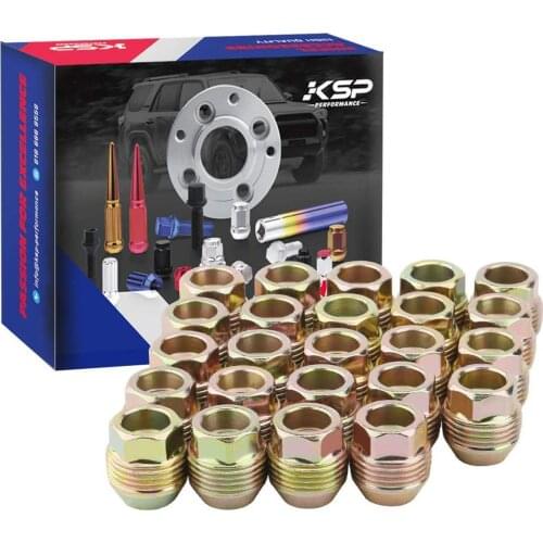 KSP M14x1.5 Open End Lugs Nuts for 1988-2014 Chevy GMC Cadillac Replace OEM Factory/Stock Style Lugs