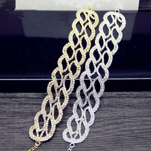 2019 New Shiny Openwork Bridal Jewelry Explosion Bracelet Gold-plated Bracelet for Woman Girl Temperament