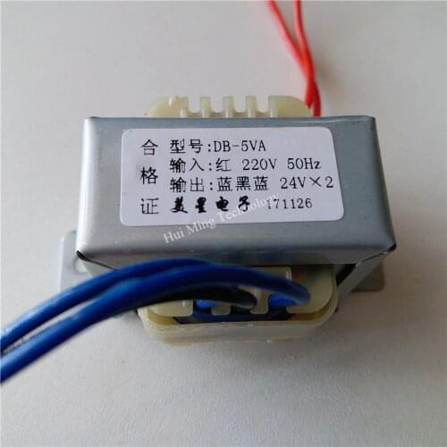 Single 9V 12V 15V 18V 24V 12V-0-12V 15V-0-15V EI41 Transformer 5VA Transformer 220V to dual 12V Power Transformer pre-amplifier