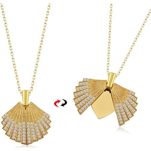 Personalized Name Post Oyster Necklace DN254