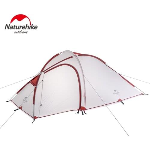 NatureHike Hybi 3 person ultralight camping tent with mat large family camping tents best camp equipment