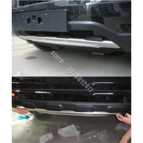 For Honda CR-V CRV 2010-2011 Car styling Aluminum alloy Front And Rear Bumper Skid Protector Plate Cover