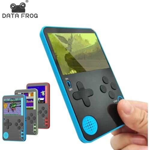 DATA FROG Portable Ultra-Thin 6.5mm Mini Retro Handheld Game Console Built-in 500 NES Games Airplane Travel Pocket Game Console