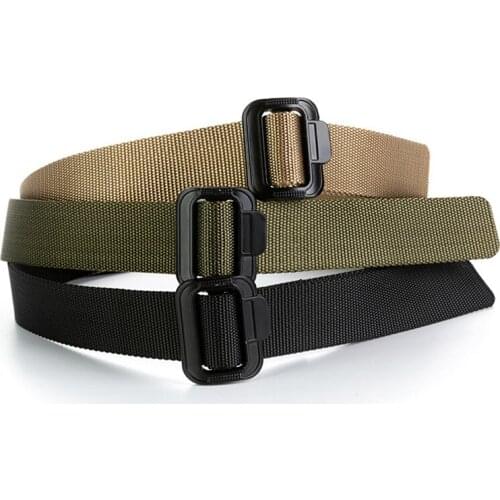 1pc Mens Outdoor Tactical Belt Nylon Quick-drying Woven Canvas Waistband Youth Jeans Decorative