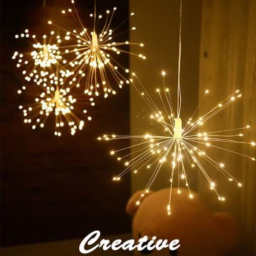 Christmas Garland Fireworks Fairy Lights 3M 500LEDs Garland Window LED String Light for Xmas New Year Bedroom Decor Lighting