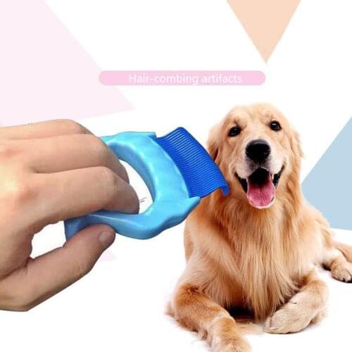 Pet Dog Grooming Brush Puppy Cat Rubber Pin Hair Remover Comb for Cleaning Dead Knots and Soft Combing Tools Dog Massage Combs