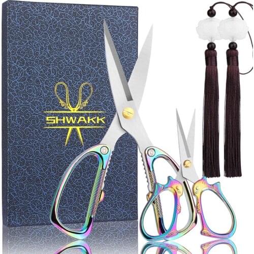 SHWAKK Embroidery Scissors with Tassel Vintage Scissors European Style Vintage Sewing Kit for Needlework Handcraft DIY Tools