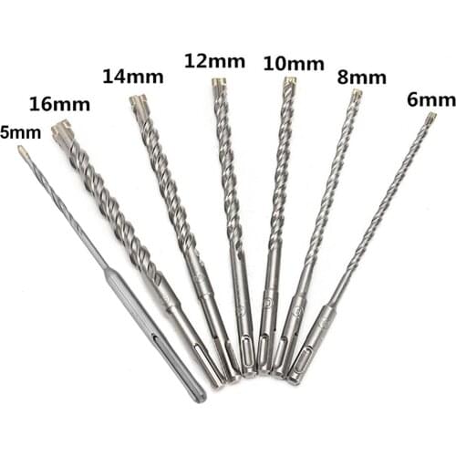 160mm Round Shank Carbide Electric Hammer Concrete Drill Bit Wall Hole Cement Impact 5-16mm Metal Hss Phillips Drill Set