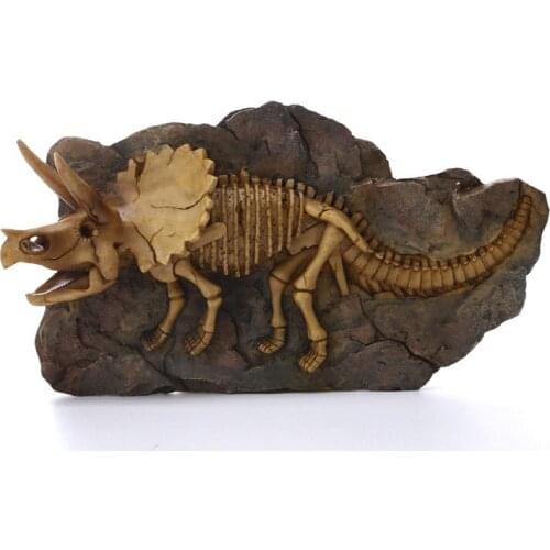 Resin Skull Craftwork Decoration Simulation Dinosaur Fossil Imitation Antique Statue Living Room Entryway Ornaments X3011