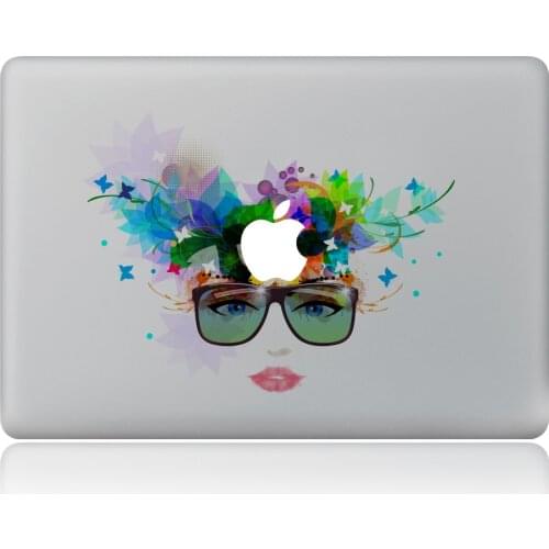 Graffiti sunglasses sexy girl Vulture style Vinyl Decal Laptop Sticker For New Macbook Pro Air 11 13 15 inch Laptop Skin