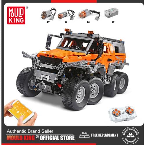 MOULD KING MOC High-Tech The Off-road Vehicle remote control Track Model Building Blocks Bricks Kids DIY Toys Birthday Gift
