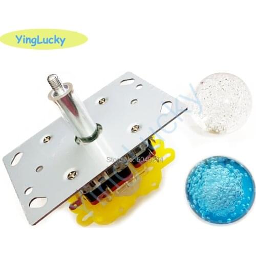 Yinglucky 1pcs arcade joystick parts colorful crystal LED joystick for arcade game crane machine claw,fishing machine