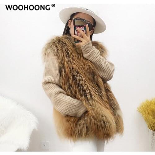 Natural Fox Fur Jacket Real Fur Coat Woman Winter Women Coats Red Fox Coats Jacket Knitted Sleeves Korean Streetwear