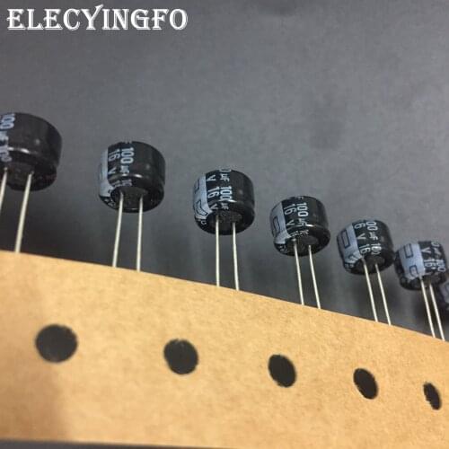 10pcs/100pcs 100uF 16V100uf Pana KS Series 8x5mm High Quality 16V100uF Aluminum Electrolytic capacitor