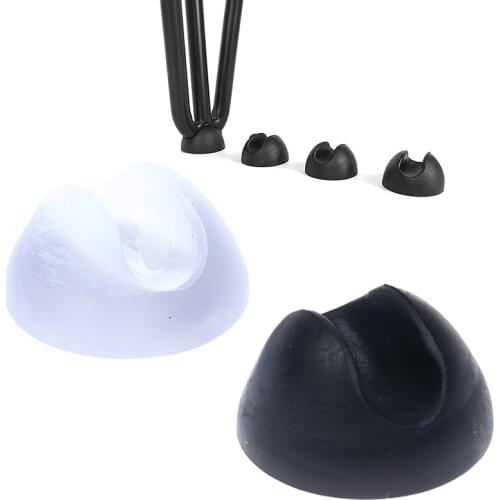 10PCS Hairpin Leg Protector Black Furniture Feet Pads Non Slip Floor Protectors Table Leg Caps Chair Feet Covers Protective Tip