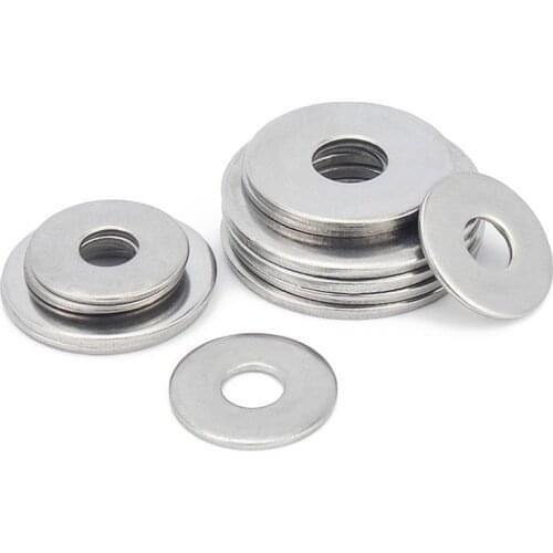 2/50X A2-70 304 Stainless Steel Large Size Oversize Big Wider Flat Washer M2.5 M3 M3.5 M4 M5 M6 M8 M10 M12 M14 M16 Plain Gasket