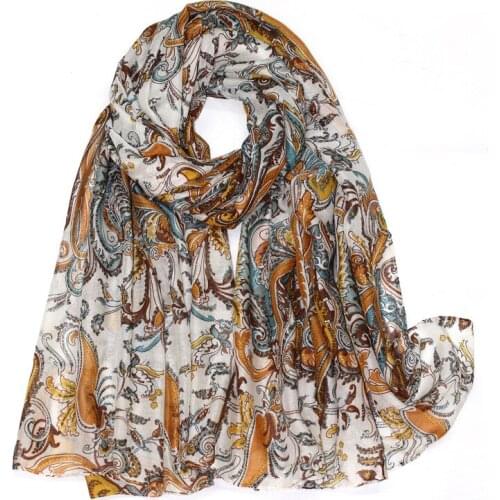 2021 Fashion Paisley Pattern Scarf Shawls Long Soft Head Floral Scarves Hijab Wrap