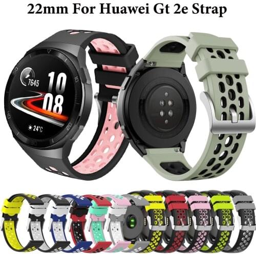 22mm bracelet Wristband strap For huawei watch GT 2E Sport silicone Quick install smart watches strap belt ( gt2e Dedicated )