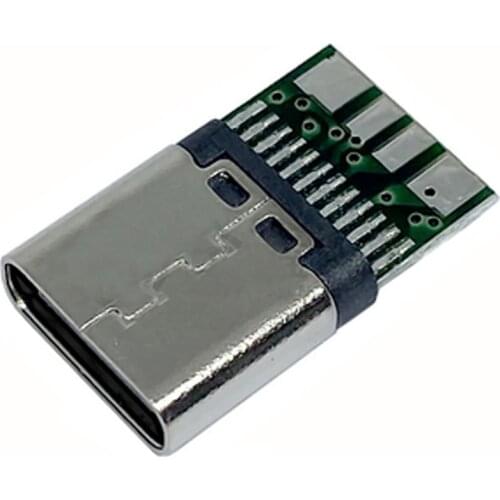 5pc/lot USB 3.1 Type-C Micro 24PIN Socket Board Welding Wire Female Header Splint Four-core Fast Charging PD Interface Connector