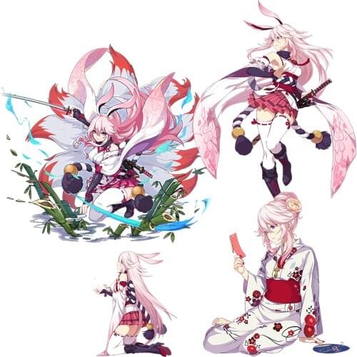 Three Ratels CA39 Yae Sakura Honkai Impact 3rd Anime Sticker For Vehicle Fuel Tank Cover Car laptop Decor Sticker Kid Toy Decal