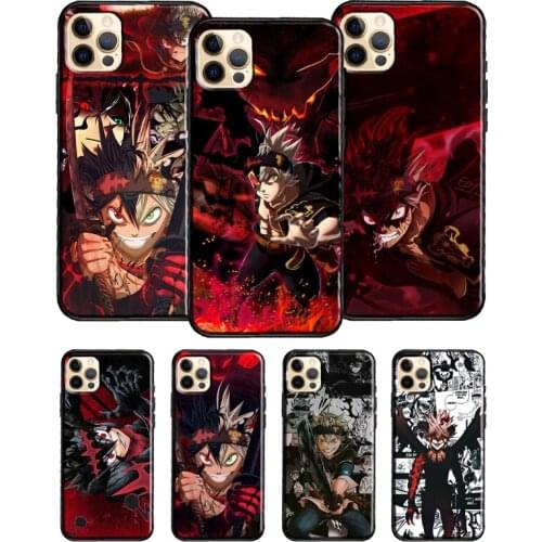 Black Clover Anime For iPhone 12 Pro Max Mini 7 8 Plus Phone Case For iPhone 11 Pro Max XS XR X SE 2020 Cover