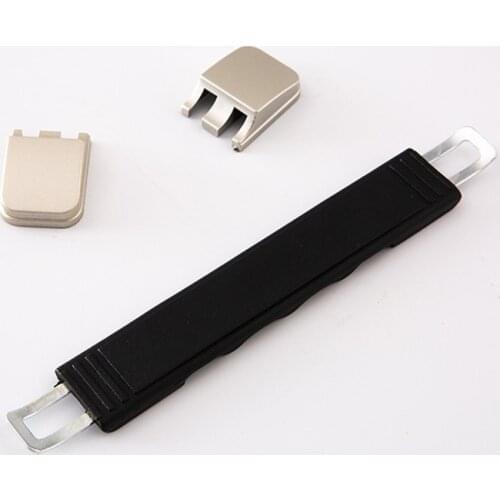 Black Metal Kitchen Furniture Pull Handle Drawer Cabinet Knobs PVC Handle For Jewelry Wooden Case Box Suitcase Replacement Grip