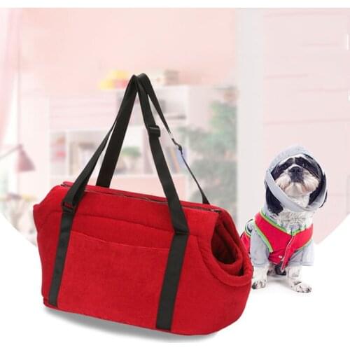 One Shoulder Diagonal Pet Bag Foldable Travel Pet Handbag For Cat Pet Handbag With Round Vent Dog Bag For Outgoing Teddy